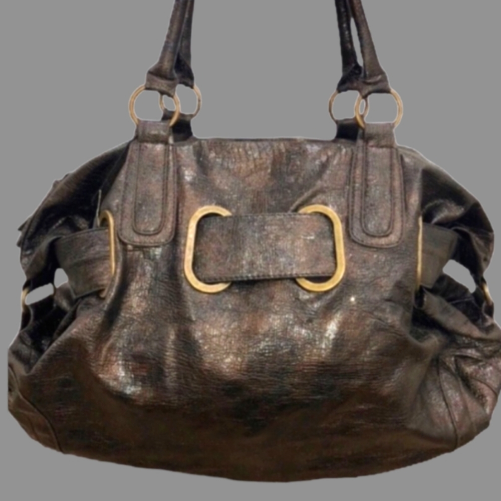 🛑BOGO 1/2 🆕Oversized Adjustable Antique Gold Bag